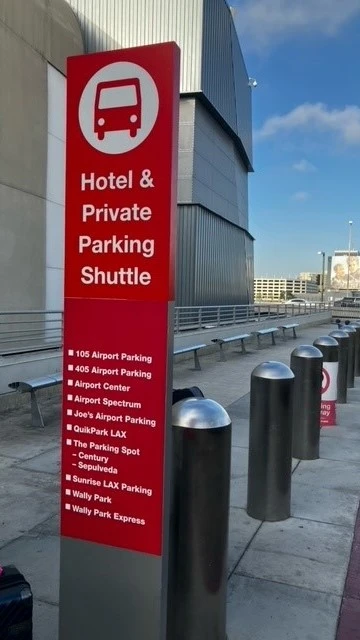 Shuttle pick up LAX airport